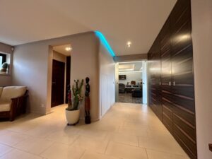 Eingangsbereich Blick zum Wohnzimmer