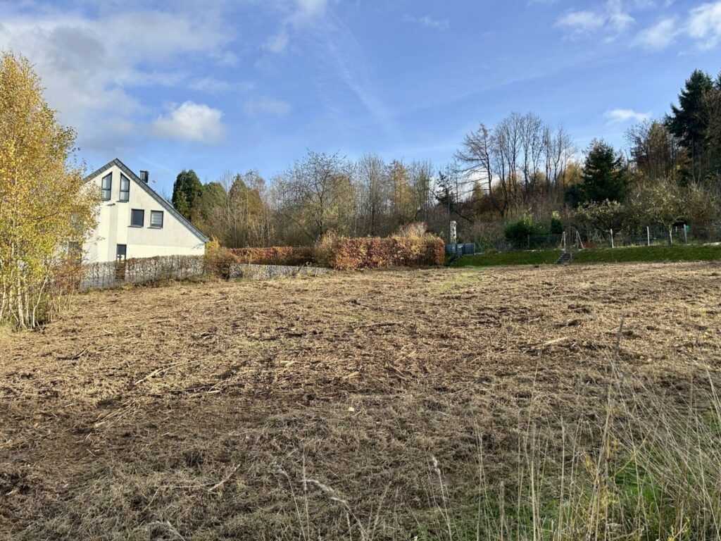 Baugrundstück -Blick Süd/Ost