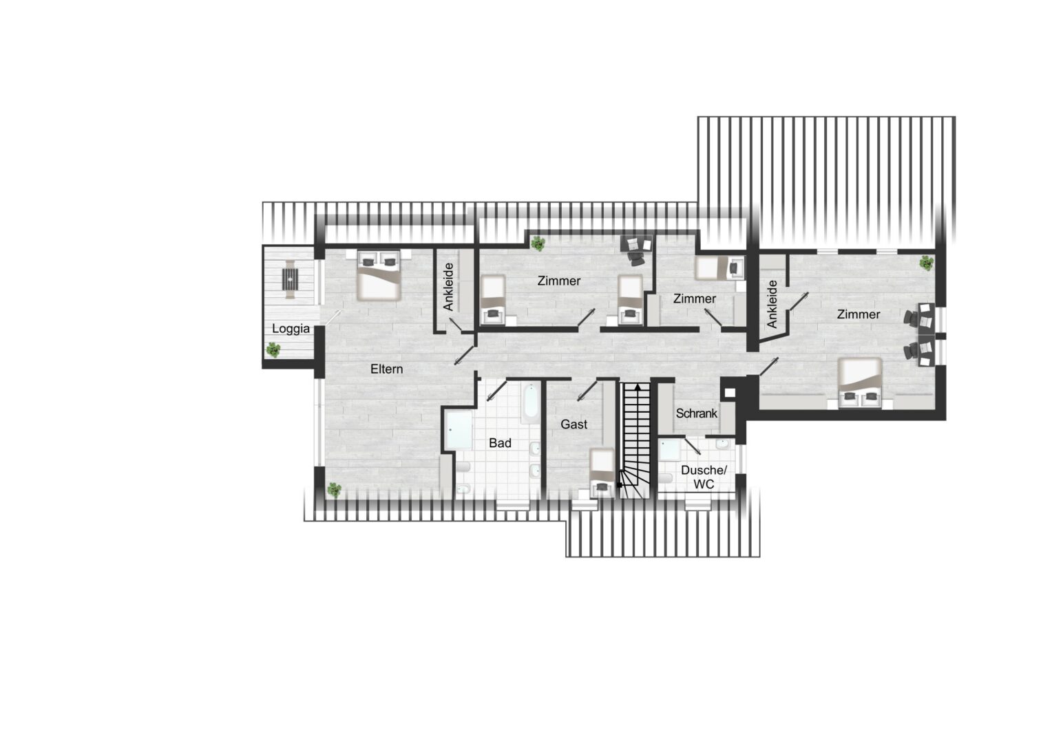ähnl. Grundriss Dachgeschoss